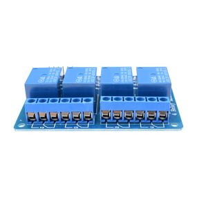 Релейный модуль 4-канальный 5В со светодиодным индикатором