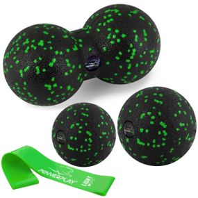 Набір для масажу та йоги PowerPlay PP_4092 EPP (Комплект з 3 штук) Green