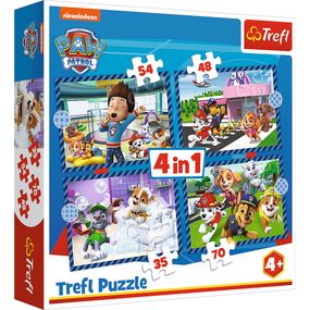 Пазлы 4в1 "Собака имеет значение. Щенячий патруль" 34650 Trefl (5900511346503)