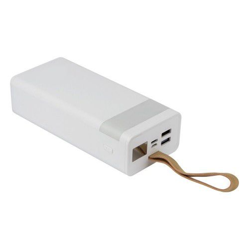 Павербанк зовнішній акумулятор XPRO BJ18A 30000 mAh з індикацією зарядки та ліхтариком білий (32441-01) | Зображення 3