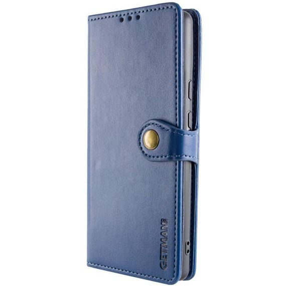 Шкіряний чохол-книжка GETMAN Gallant (PU) для Xiaomi Redmi Note 14 4G (Int. version) Синій | Зображення 2