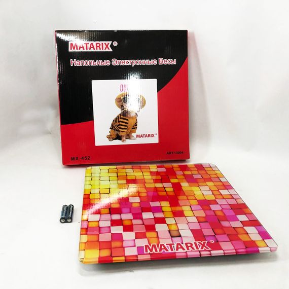 Ваги для підлоги MATARIX MX-452 180 кг, Ваги для вимірювання маси тіла, Електронні ваги мозаїка | Зображення 7