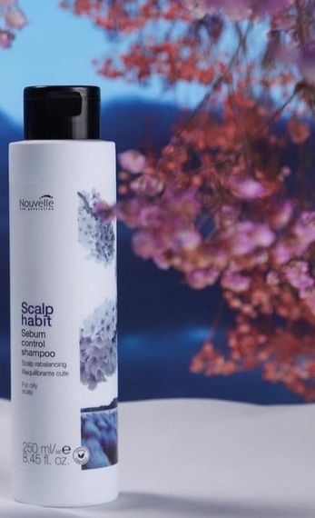 Шампунь Nouvelle Scalp Habit Sebum Control Shampoo нормализующий для жирной кожи головы 250 мл | Зображення 2