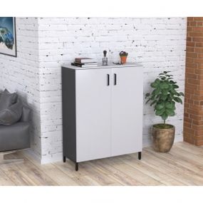 Тумба офисная Loft Design LT-900-1200 антрацит белый