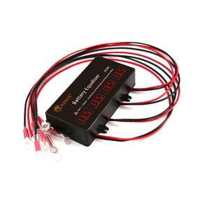 Балансир HC02 для акумуляторних батарей AGM, GEL, Li-ion, LiFePo4, 48V, 10A, 4S, LED індикація, 62x124x27mm