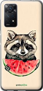 Чохол на Xiaomi Redmi Note 11 Pro Єнотик з кавуном "4605u-2512-2448"