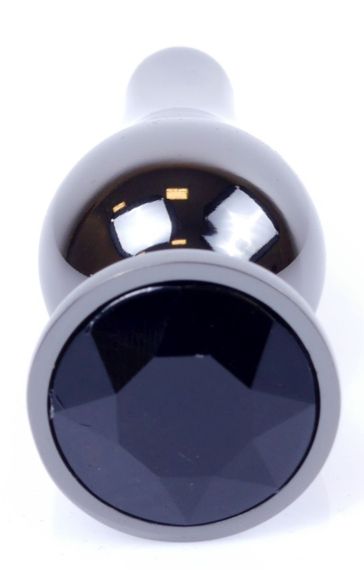 Анальний затор Boss Series - Jewellery Dark Silver BUTT PLUG Black, BS6400056 Sex Aura | Зображення 1