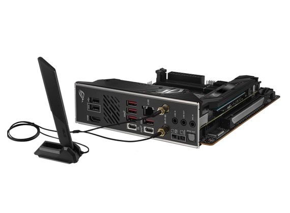 Материнcька плата ASUS ROG STRIX B650E-I GAMING WIFI sAM5 B650 2xDDR5 M.2 HDMI WiFi BT mITX 90MB1BI0-M0EAY0 | Зображення 6