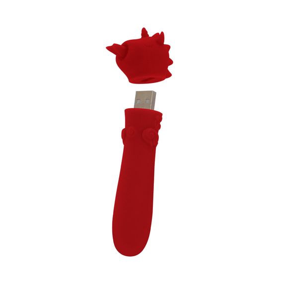 Вібратор-єдиноріжка Unihorn USB Bullet – Blaze Diablo віброкуля, USB-зарядка, 10 режимів | Зображення 1