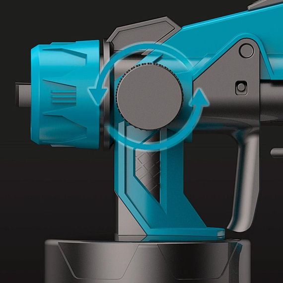 Краскопульт электрический 800мл + 2 аккумулятора 24V / Аккумуляторный распылитель краски / Пульверизатор для | Зображення 5