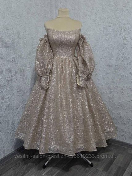 Выпускное платье, золото