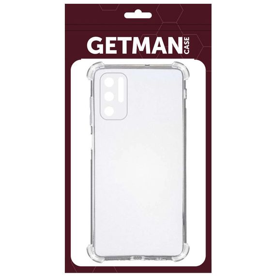 TPU чохол GETMAN Ease logo посилені кути Full Camera для Xiaomi Redmi Note 10 5G / Poco M3 Pro Безбарвний (прозорий) | Зображення 4