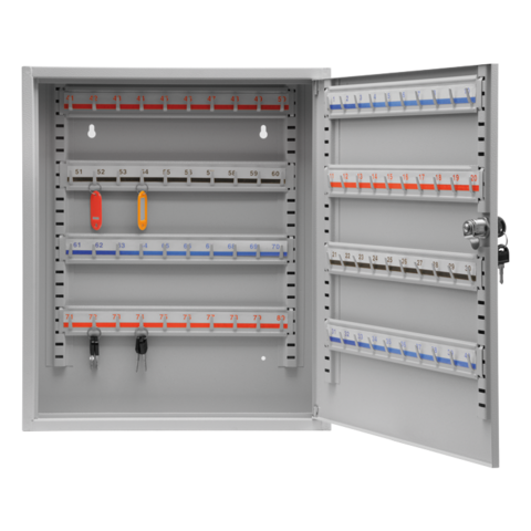 Ящик для ключів металевий 80 гачків 450х 380х 80 мм VOREL-78436