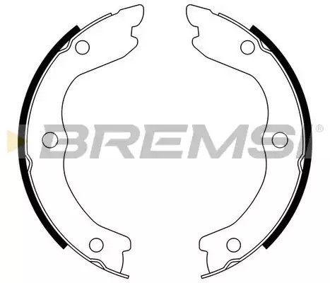 Колодки ручного гальма Nissan X-Trail (T30) 01-13, Bremsi (GF0870) | Зображення 2