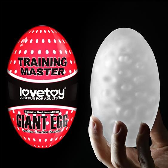 Мастурбатор - Traning Master Giant Egg Masturbator Red | Зображення 1