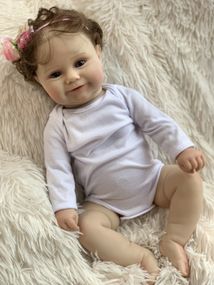 Коллекционная Силиконовая Кукла Реборн Младенец Reborn Анатомическая Девочка Пупс Эрика (Виниловая Кукла) 50 см