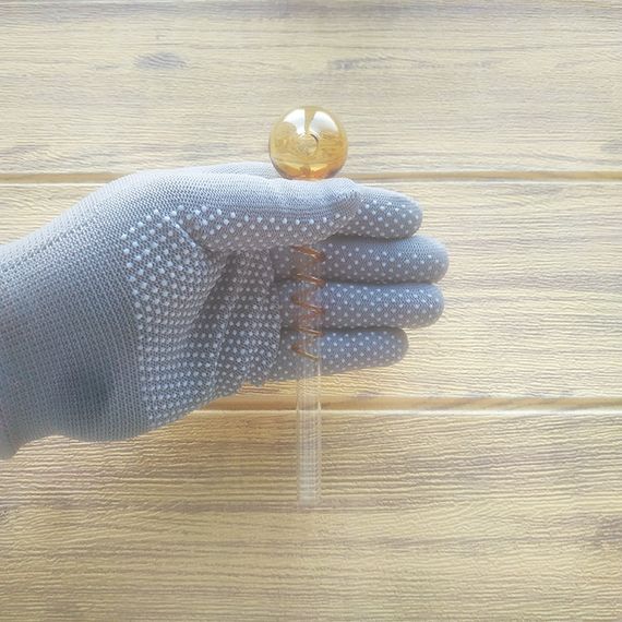 Стеклянная трубка Spira Oil Yellow | Зображення 2