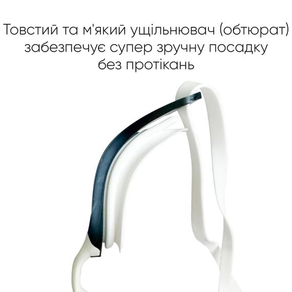 Очки для плавания Renvo Alat Pro Уни Anti-fog Белый Синий OSFM (2SG610-0306) | Зображення 1