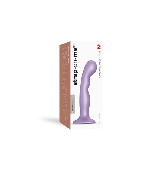 Насадка для страпона Strap-On-Me DILDO PLUG P&G LILAS METALLIC - M | Зображення 3