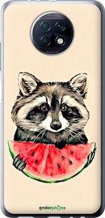 Чохол на Xiaomi Redmi Note 9T Єнотик з кавуном "4605u-2261-2448"