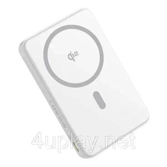 Беспроводной магнитный повербанк Baseus Airpow II Qi2 Magnetic PowerBank 10000mAh 22.5W White | Зображення 4