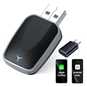 Адаптер беспроводной для Apple CarPlay и Android Auto USB 5G WiFi Bluetooth
