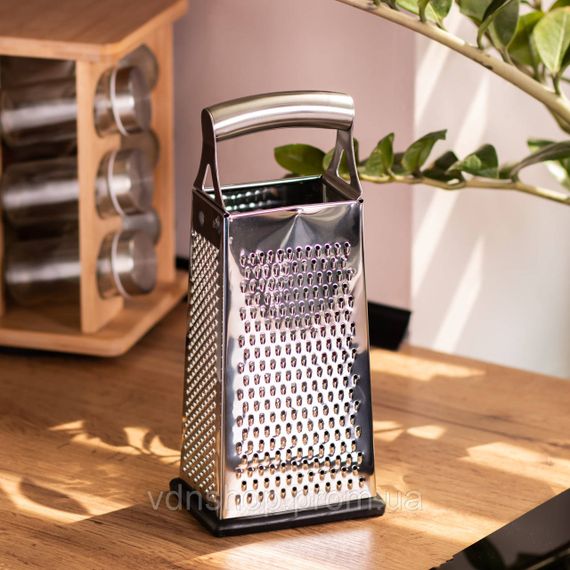 Универсальная терка для овощей и фруктов 11×8.5×26 (см) из нержавейки HP-8-13 | Зображення 4