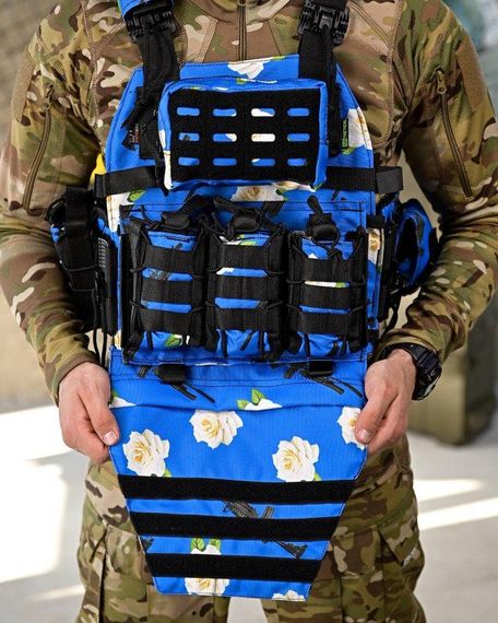 Плитоноска 4 быстрых сброса с напашником NETFLIX SIR  ПП4636 | Зображення 3