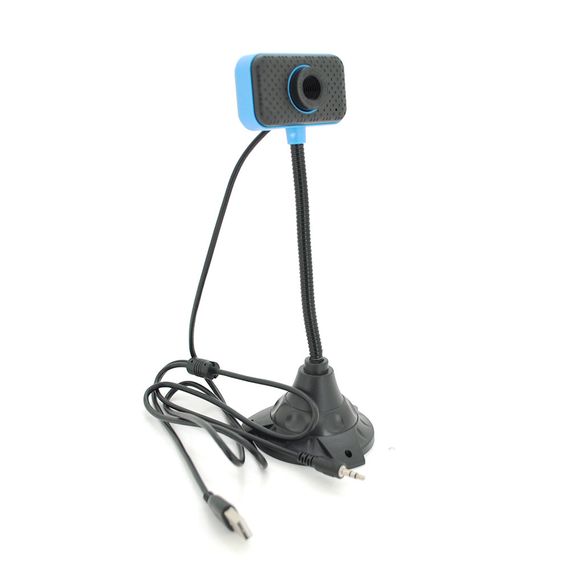 Вебкамера з гарнітурою MGLE, 1.3Mpx, пласт. корпус, Black, OEM