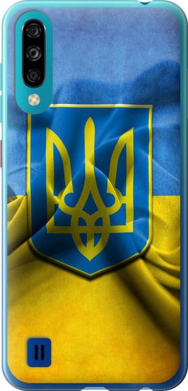 Чехол на ZTE Blade A7 2020 Флаг и герб Украины 1 "375u-2108-17620"