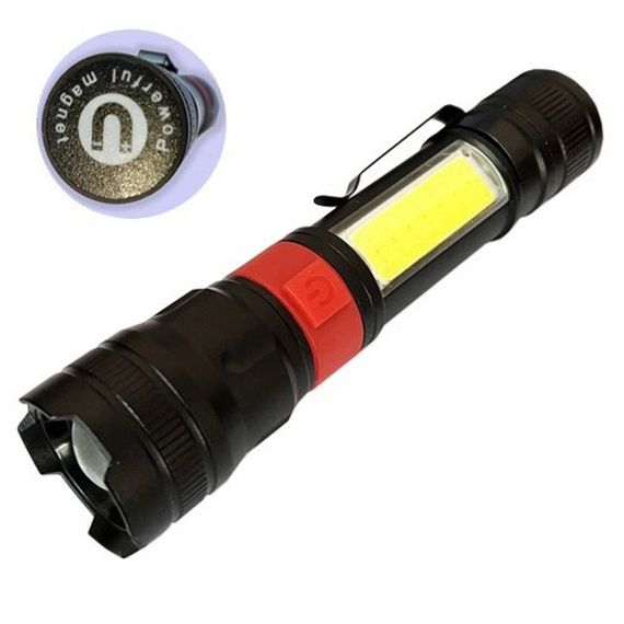 Ліхтар ручний акумуляторний PL-826-P70-COB(white+red) | Зображення 2