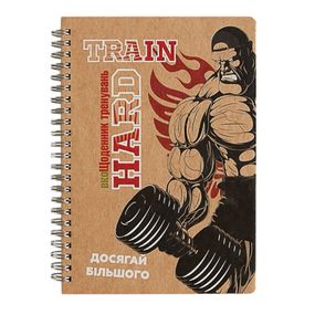 Дневник тренировок "Бодибилдер" А5 15101-KR, на пружине