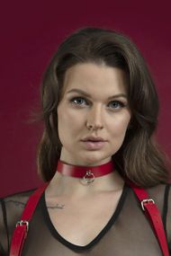 Чокер с кольцом (красный) sexstyle