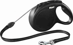 Повідець рулетка FLEXI New Classic M (8 m - 20 kg) чорний