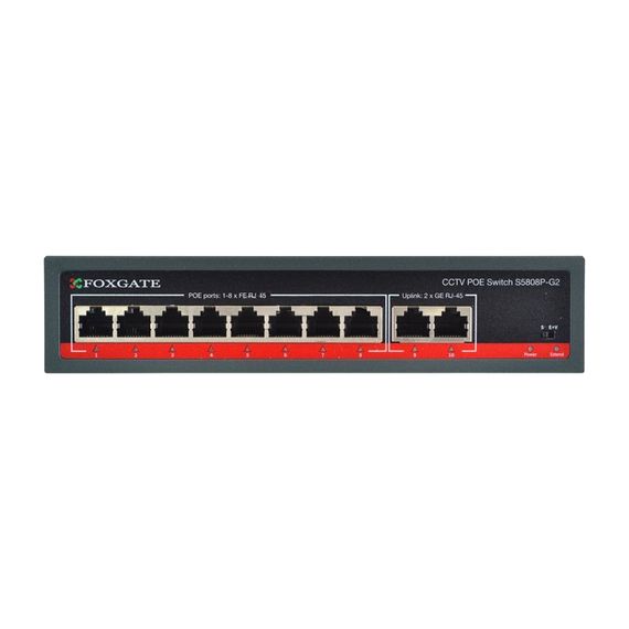 Комутатор мережевий FoxGate S5808P-G2 | Зображення 2