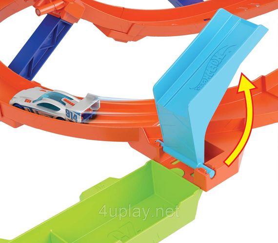 Трек Хот Вилс Экшн Испытание гиперпетли Оригинал Hot Wheels Action Loop Cyclone Challenge | Зображення 6