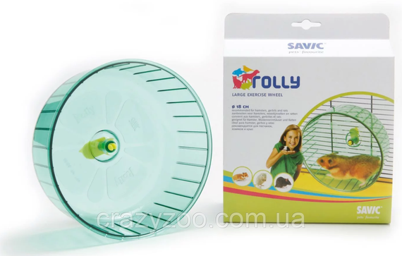 Бігове колесо для гризунів Savic Rolly 18x9 см блакитне 001865 | Зображення 1