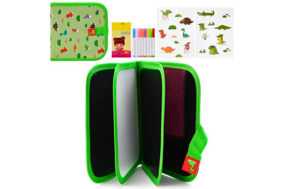 Багаторазовий альбом для малювання з фломастерами – Dino