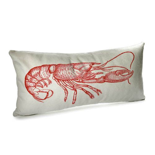 Подушка для дивану оксамитова Рак 50x24 см (52BP_SEA010)