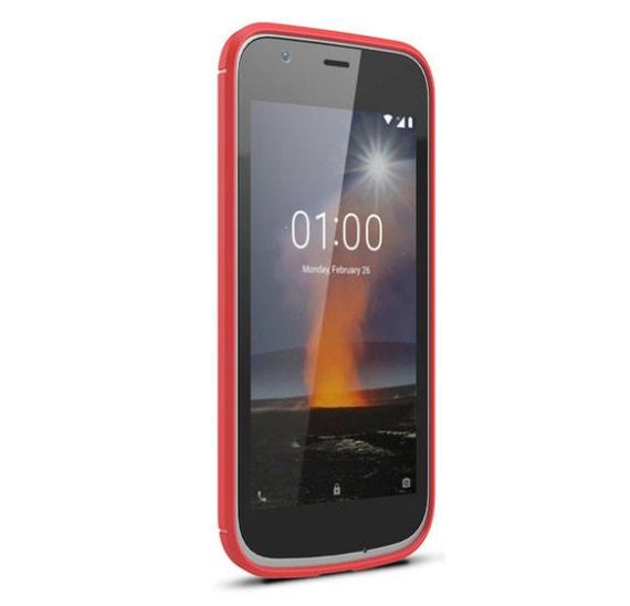 Чохол PRIMO Carbon Fiber для Nokia Series 1 Dual Sim - Red | Зображення 1