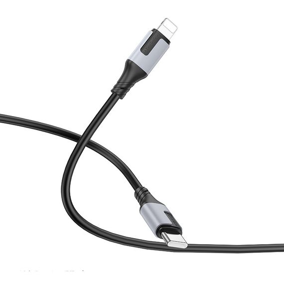 Дата кабель Borofone BX101 Creator 27W Type-C to Lightning (1m) Black | Зображення 2