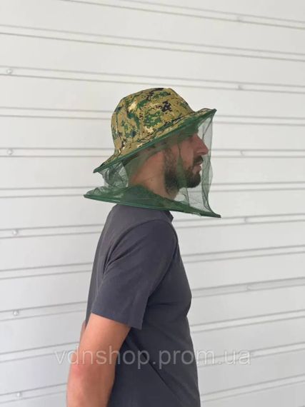 Капелюх антимоскітний камуфляж для полювання риболовлі садівництва / Панама з сіткою для захисту від мошок комарів | Зображення 4