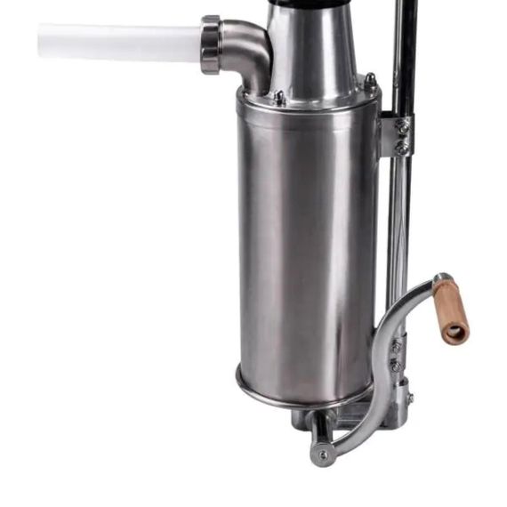 Вертикальний шприц для ковбаси 3 л з нержавіючої сталі шприц ковбасний 4 насадки 16788-7 | Зображення 4
