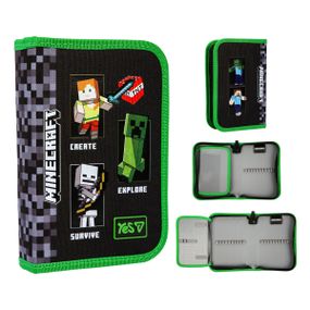 Пенал твердий одинарний із клапаном YES HP-03 Minecraft Reality 533733 3х13х21 см