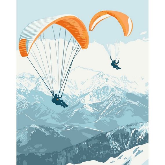 Картина за номерами "Парашутний спорт" ©arttem_illustration 11073-AC 40х50 см