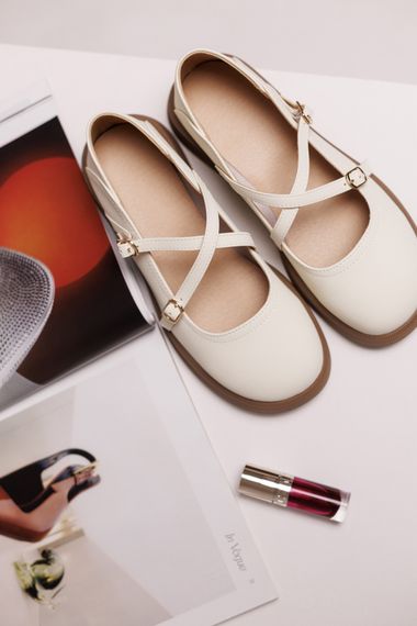 Туфлі жіночі 591720 Бежеві 36 37 38 39 40 | Зображення 6