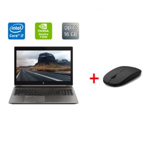 Мобильная рабочая станция HP zBook 15 G6 / 15.6" (1920x1080) IPS / Intel Core i7-9750H (6 (12) ядер по 2.6 - 4.5 GHz) / 16 GB DDR4 / 240 GB SSD / nVidia Quadro T1000, 4 GB GDDR5, 128-bit / TouchID / WebCam / HDMI б/у + Подарок Беспроводная мышь / USB