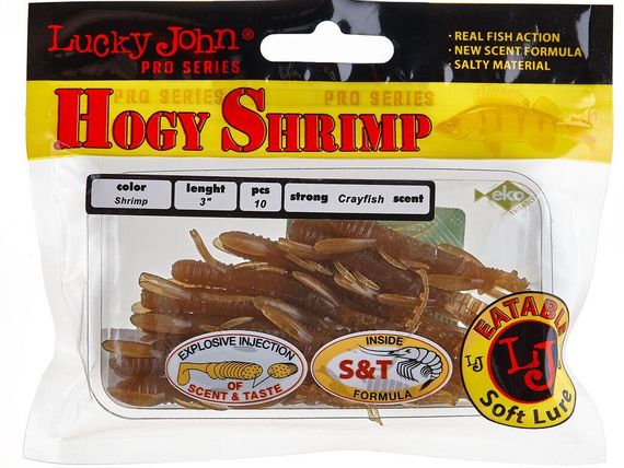 Твистер 3" LJ Лаки Джон Hogy Shrimp 140-S18 | Зображення 1