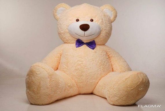 Огромный мягкий мишка Yarokuz Уильям 250 см Персиковый | Зображення 5