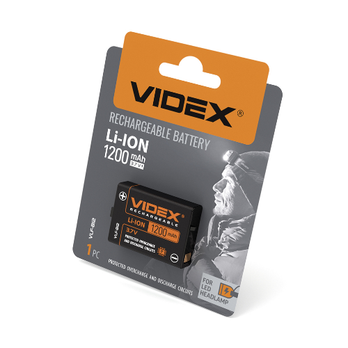 Акумулятор VLF-B12 Li-lon 3,7V 1200mAh захист (бл-1шт) Videx | Зображення 1
